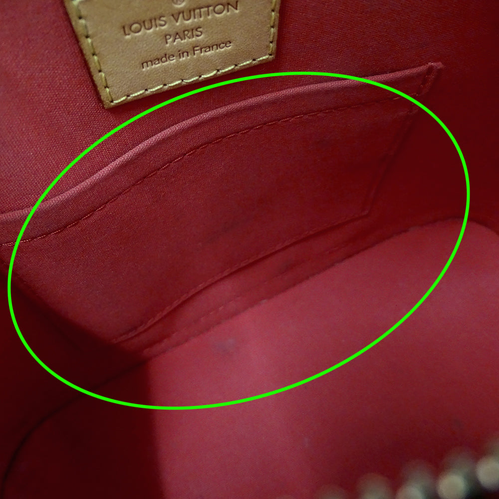 LOUIS VUITTON ルイ・ヴィトン アルマ BB 2wayバッグ モノグラム ヴェルニ ポムダムール M91606 モノグラムヴェルニ レディース 【中古】