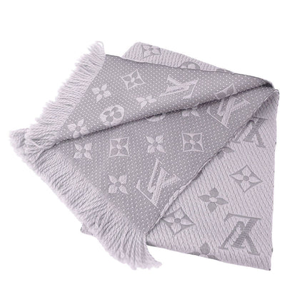 LOUIS VUITTON ルイ・ヴィトン エシャルプ・ロゴマニア マフラー・ストール モノグラム グリペルル M74742 ウール レディース 【中古】