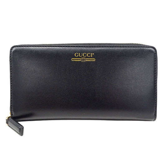 GUCCI グッチ 長財布 ブラック 547591 レザー メンズ 【中古】