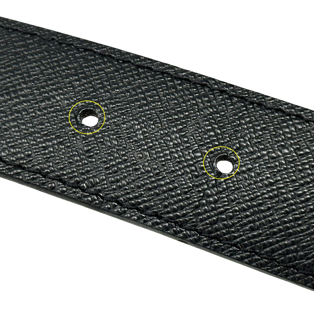 LOUIS VUITTON ルイ・ヴィトン サンチュール・LVイニシャル ベルト モノグラム ブラック ブラウン M9453 モノグラムキャンバス メンズ 【中古】
