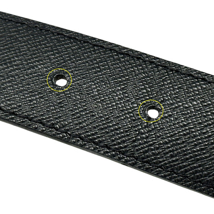 LOUIS VUITTON ルイ・ヴィトン サンチュール・LVイニシャル ベルト モノグラム ブラック ブラウン M9453 モノグラムキャンバス メンズ 【中古】