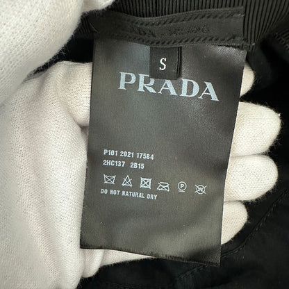 PRADA プラダ バケットハット ハット ブラック 2HC137 レディース メンズ 【中古】