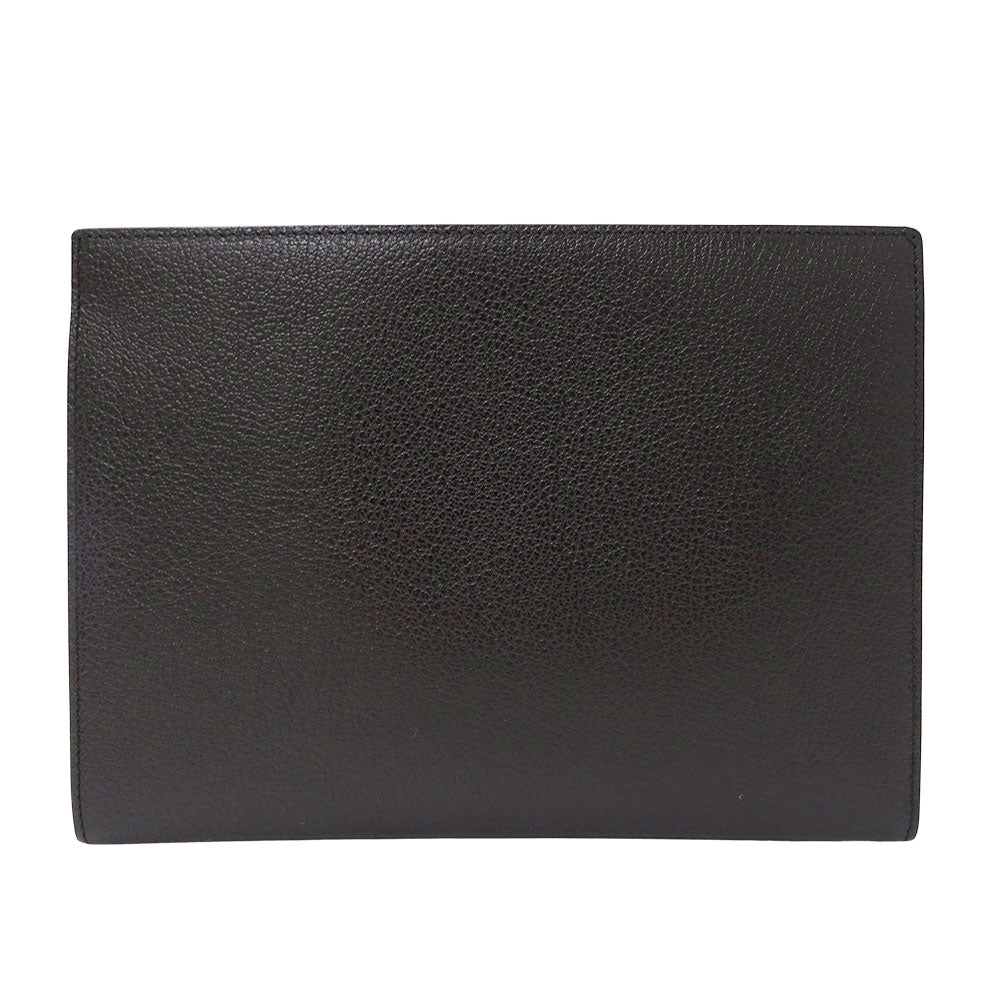 Ferragamo フェラガモ クラッチ・セカンドバッグ ブラック レザー レディース メンズ 【中古】