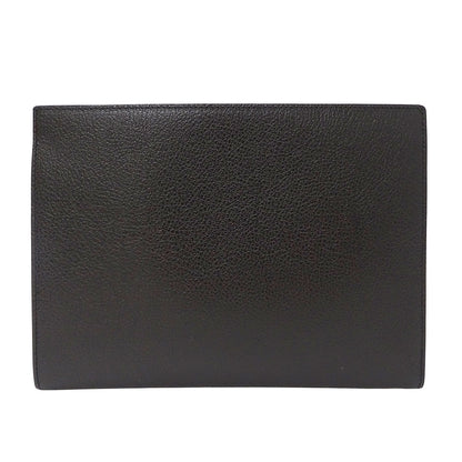 Ferragamo フェラガモ クラッチ・セカンドバッグ ブラック レザー レディース メンズ 【中古】