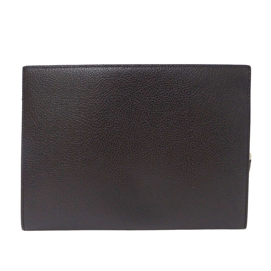 Ferragamo フェラガモ クラッチ・セカンドバッグ ブラック レザー レディース メンズ 【中古】