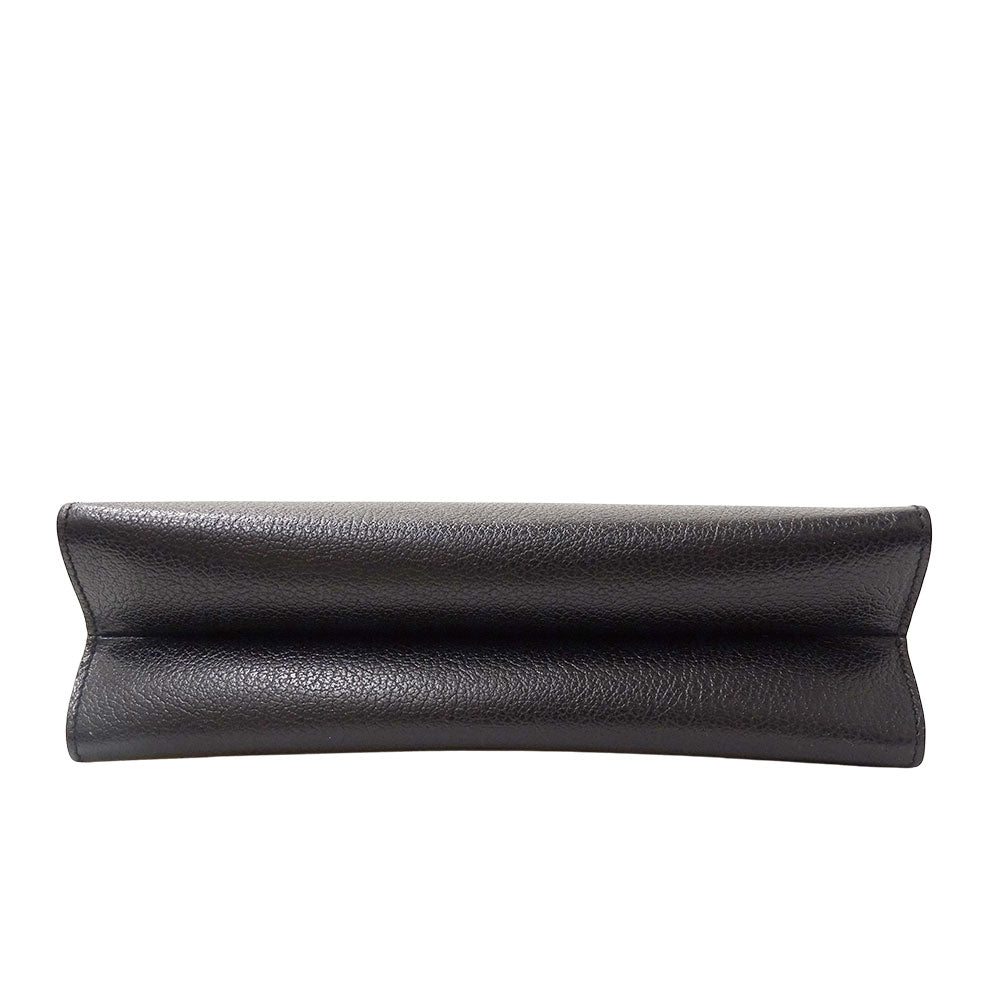 Ferragamo フェラガモ クラッチ・セカンドバッグ ブラック レザー レディース メンズ 【中古】