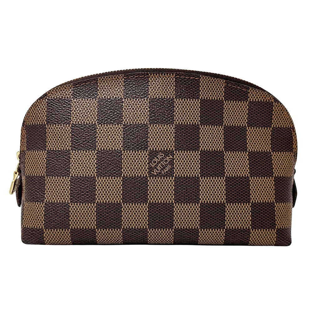 LOUIS VUITTON ルイ・ヴィトン ポシェット コスメティック PM 化粧ポーチ ダミエ ダミエエベヌ N47516 ダミエキャンバス レディース 【中古】