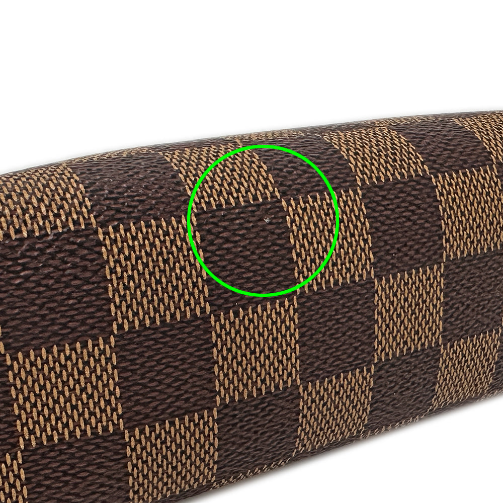 LOUIS VUITTON ルイ・ヴィトン ポシェット コスメティック PM 化粧ポーチ ダミエ ダミエエベヌ N47516 ダミエキャンバス レディース 【中古】