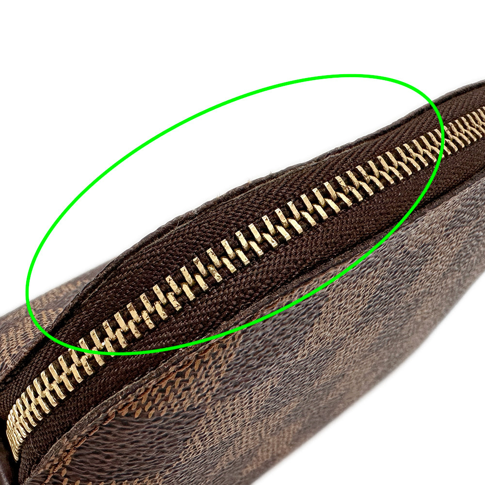 LOUIS VUITTON ルイ・ヴィトン ポシェット コスメティック PM 化粧ポーチ ダミエ ダミエエベヌ N47516 ダミエキャンバス レディース 【中古】