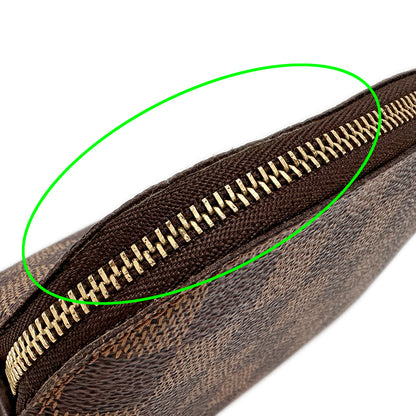 LOUIS VUITTON ルイ・ヴィトン ポシェット コスメティック PM 化粧ポーチ ダミエ ダミエエベヌ N47516 ダミエキャンバス レディース 【中古】