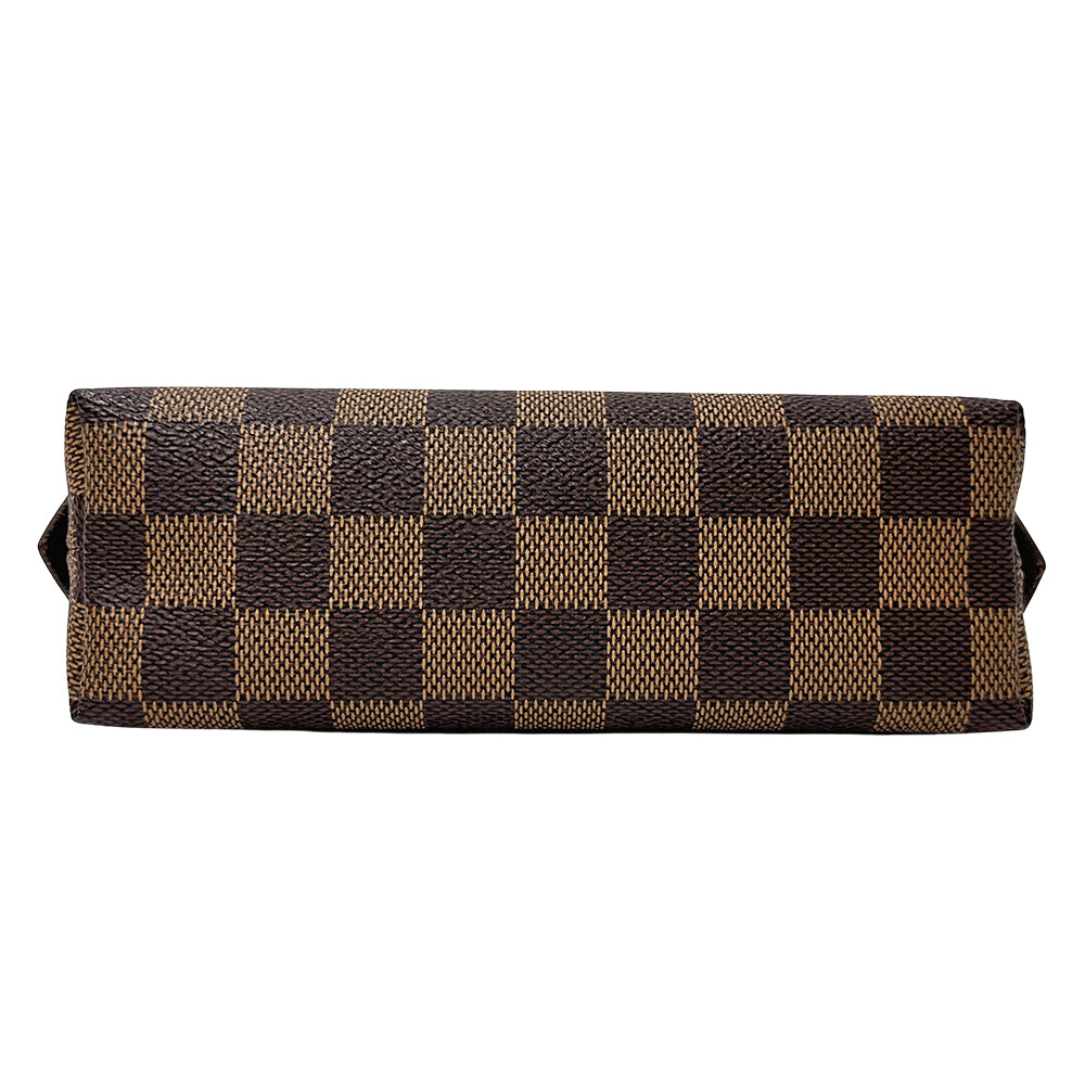 LOUIS VUITTON ルイ・ヴィトン ポシェット コスメティック PM 化粧ポーチ ダミエ ダミエエベヌ N47516 ダミエキャンバス レディース 【中古】