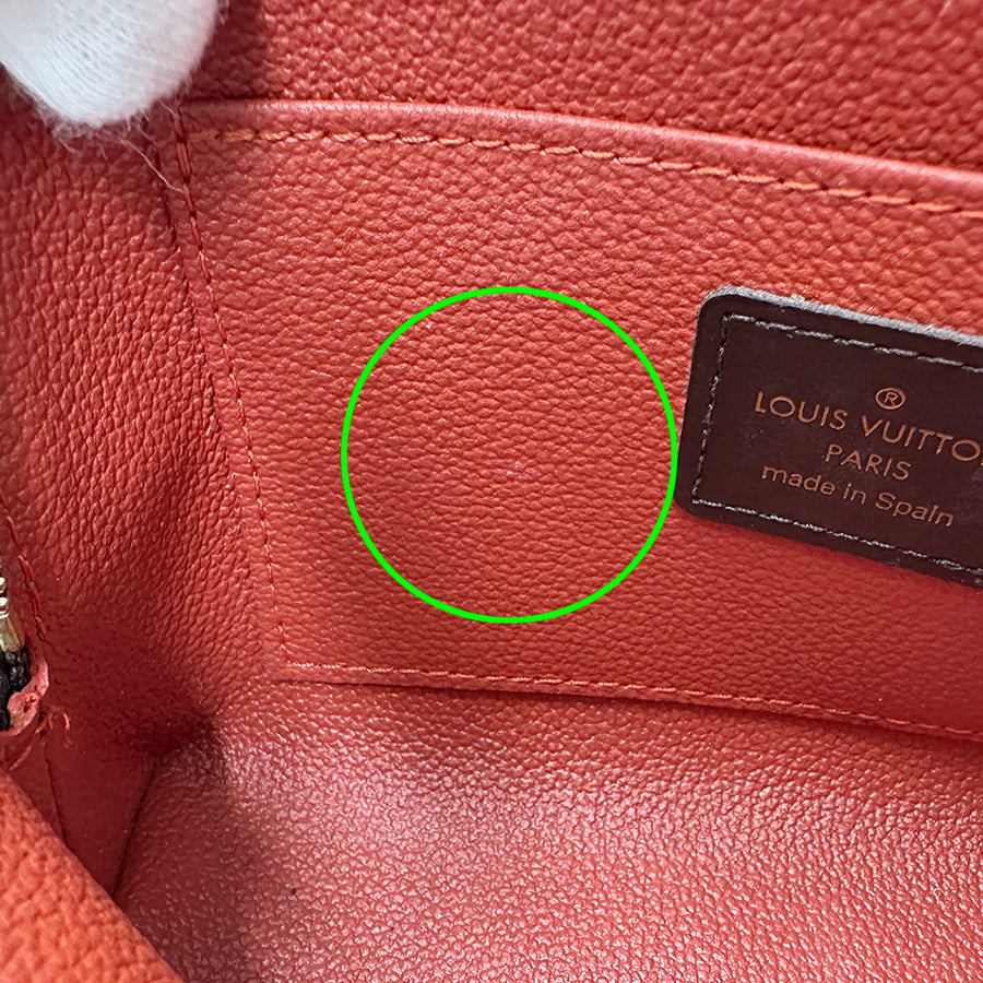 LOUIS VUITTON ルイ・ヴィトン ポシェット コスメティック PM 化粧ポーチ ダミエ ダミエエベヌ N47516 ダミエキャンバス レディース 【中古】