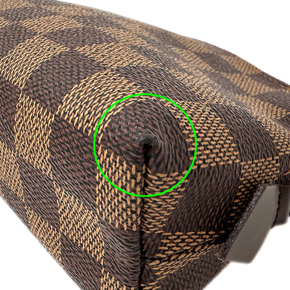 LOUIS VUITTON ルイ・ヴィトン ポシェット コスメティック PM 化粧ポーチ ダミエ ダミエエベヌ N47516 ダミエキャンバス レディース 【中古】