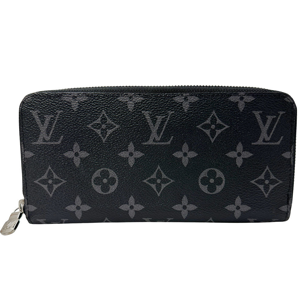 LOUIS VUITTON ルイ・ヴィトン ジッピーウォレット ホリゾンタル 長財布 エクリプス ブラック M11611 モノグラムエクリプス メンズ 【中古】