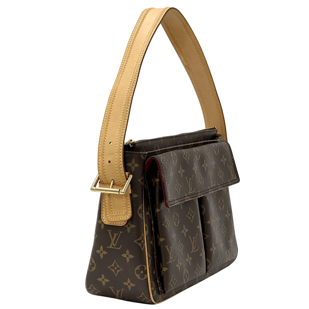 LOUIS VUITTON ルイ・ヴィトン ヴィバ シテ GM ショルダーバッグ モノグラム ブラウン M51163 モノグラムキャンバス レディース 【中古】