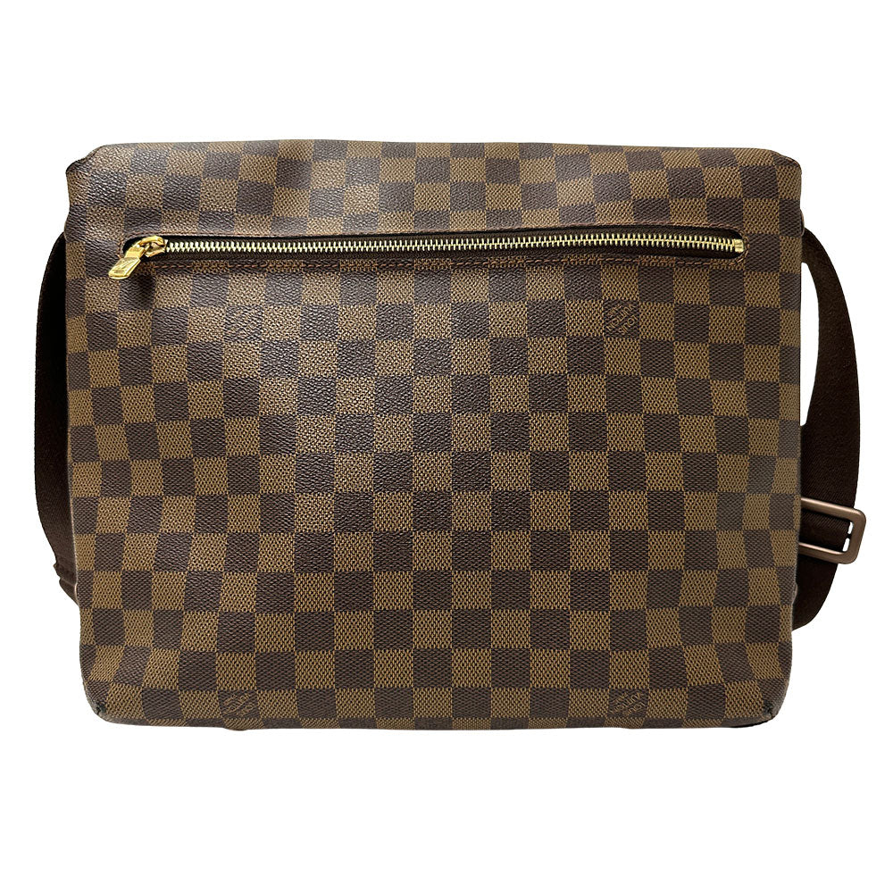 LOUIS VUITTON ルイ・ヴィトン ブルックリン MM ショルダーバッグ ダミエ ダミエエベヌ N51211 ダミエキャンバス メンズ 【中古】