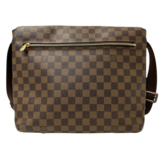 LOUIS VUITTON ルイ・ヴィトン ブルックリン MM ショルダーバッグ ダミエ ダミエエベヌ N51211 ダミエキャンバス メンズ 【中古】