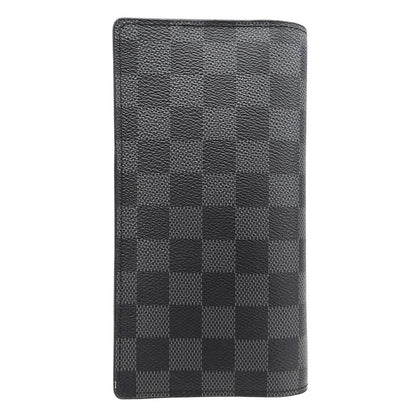 LOUIS VUITTON ルイ・ヴィトン ポルトフォイユ・ブラザ 長財布 ダミエ グラフィット ブラック N62665 ダミエグラフィットキャンバス メンズ 【中古】