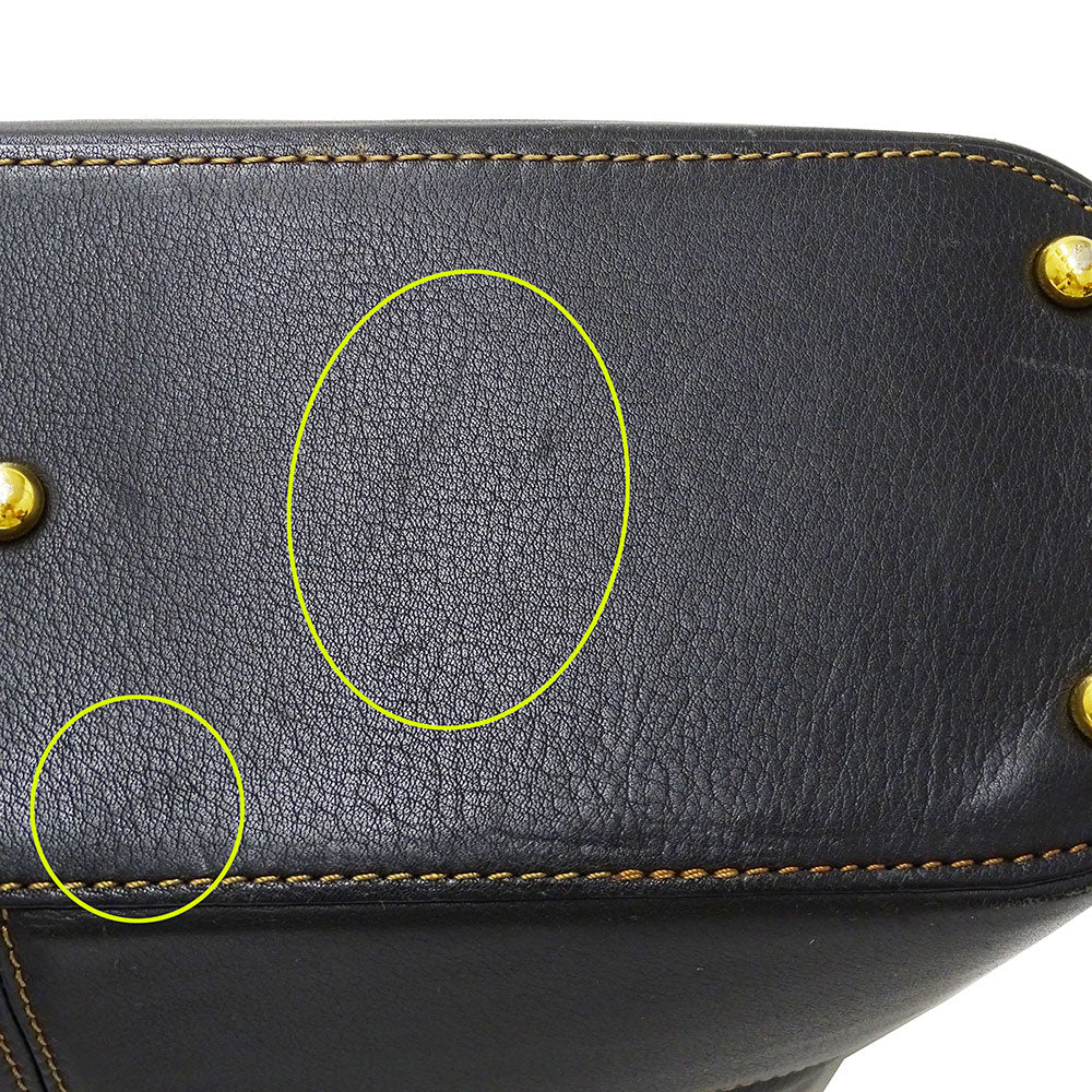 LOEWE ロエベ ショルダーバッグ アントン ブラック レザー レディース 【中古】