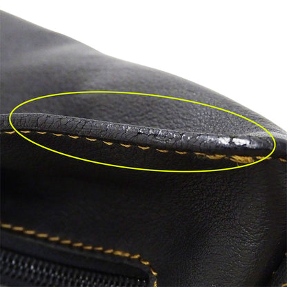 LOEWE ロエベ ショルダーバッグ アントン ブラック レザー レディース 【中古】