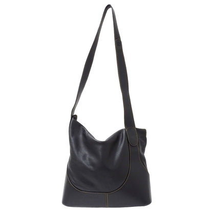 LOEWE ロエベ ショルダーバッグ アントン ブラック レザー レディース 【中古】