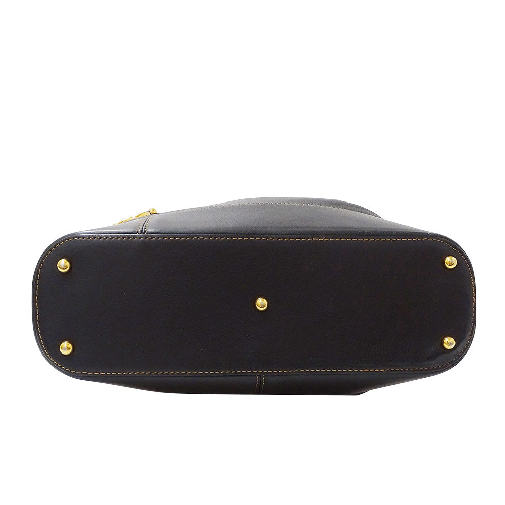 LOEWE ロエベ ショルダーバッグ アントン ブラック レザー レディース 【中古】