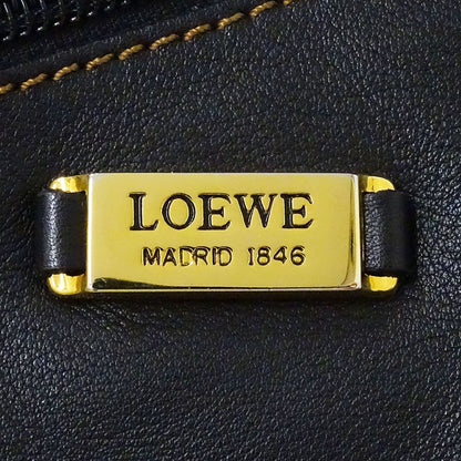 LOEWE ロエベ ショルダーバッグ アントン ブラック レザー レディース 【中古】