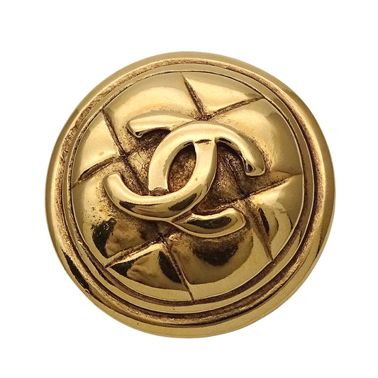 CHANEL シャネル ブローチ マトラッセ ゴールド レディース 【中古】