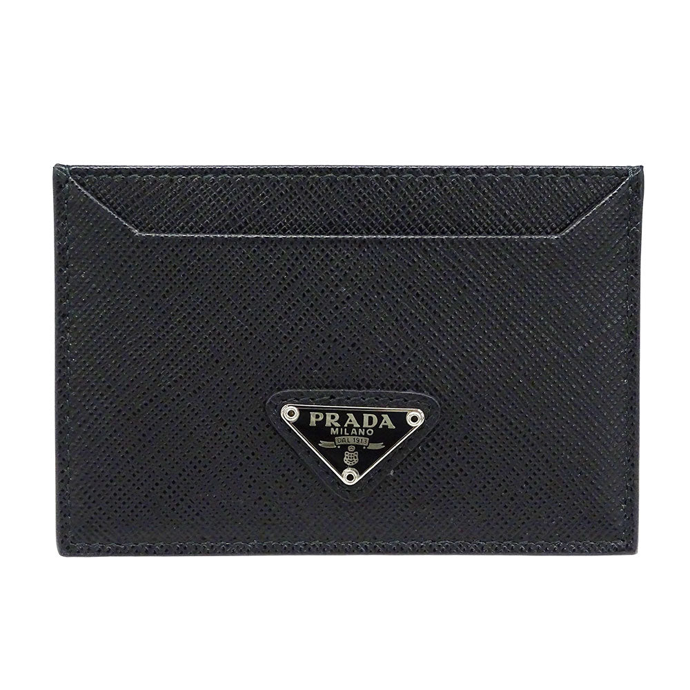 PRADA プラダ カードケース ブラック 1MC208 メンズ 【中古】