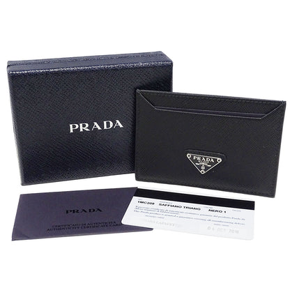PRADA プラダ カードケース ブラック 1MC208 メンズ 【中古】