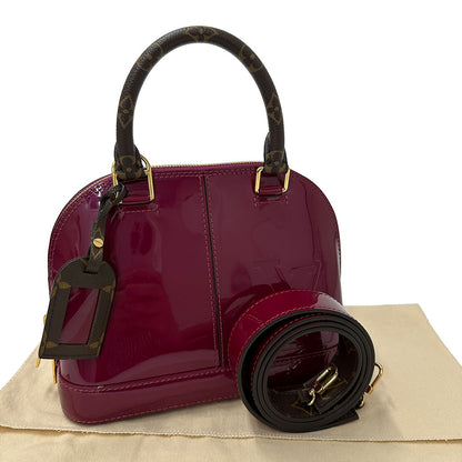 LOUIS VUITTON ルイ・ヴィトン アルマBB ミロワール 2wayバッグ ヴェルニ マゼンタ M54785 ヴェルニ レディース 【中古】