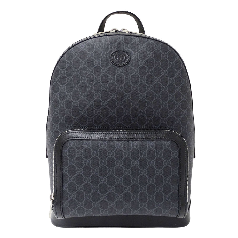 GUCCI グッチ リュック GGスプリーム ブラック 704017 GGスプリームキャンバス メンズ 【中古】