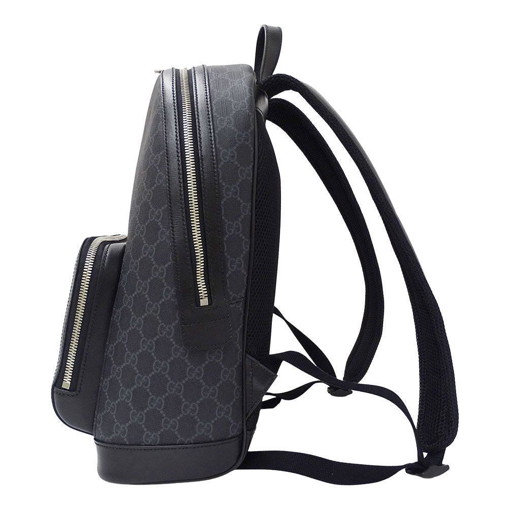 GUCCI グッチ リュック GGスプリーム ブラック 704017 GGスプリームキャンバス メンズ 【中古】