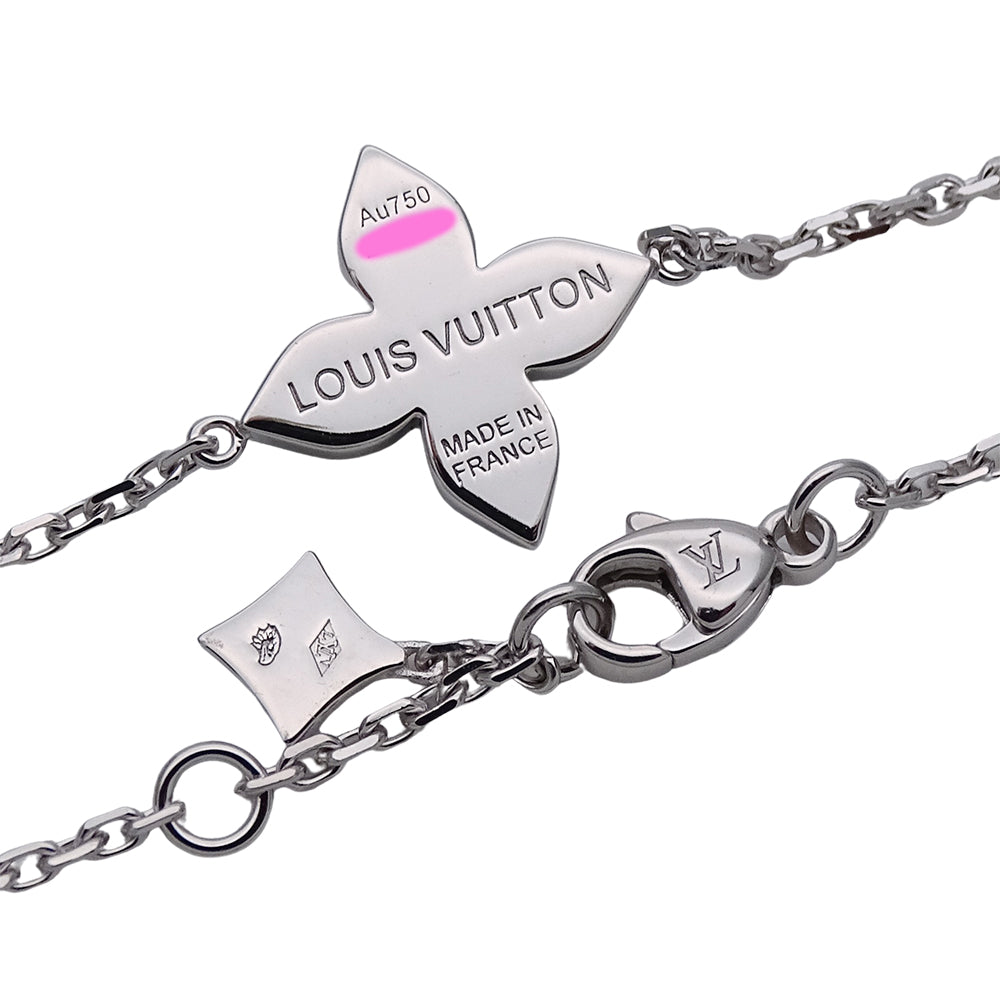 LOUIS VUITTON ルイ・ヴィトン スターブロッサム ブレスレット 750WG ホワイトゴールド ダイヤモンド レディース Q95912 磨き済み 【中古】