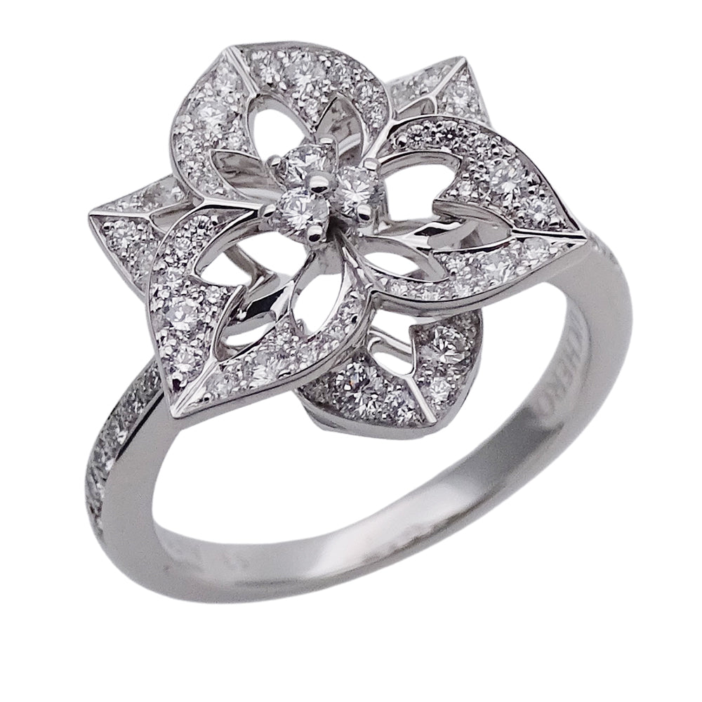 BOUCHERON ブシュロン パンセ ドゥ ディアマン リング 指輪 750WG ホワイトゴールド ダイヤモンド #53 約13号 レディース 磨き済み 【中古】
