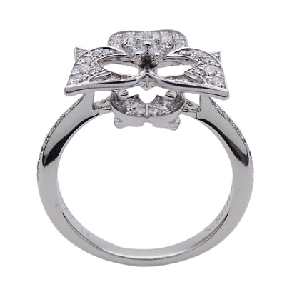 BOUCHERON ブシュロン パンセ ドゥ ディアマン リング 指輪 750WG ホワイトゴールド ダイヤモンド #53 約13号 レディース 磨き済み 【中古】
