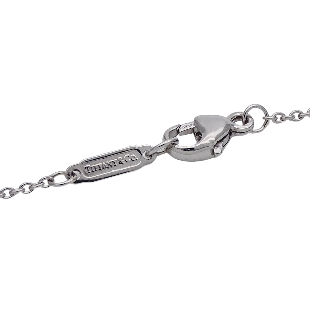 TIFFANY&Co. ティファニー ジャズ グラジュエイテッド ドロップ ネックレス PT950 プラチナ ダイヤモンド シルバー レディース 磨き済み 【中古】