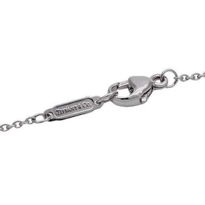 TIFFANY&Co. ティファニー ジャズ グラジュエイテッド ドロップ ネックレス PT950 プラチナ ダイヤモンド シルバー レディース 磨き済み 【中古】