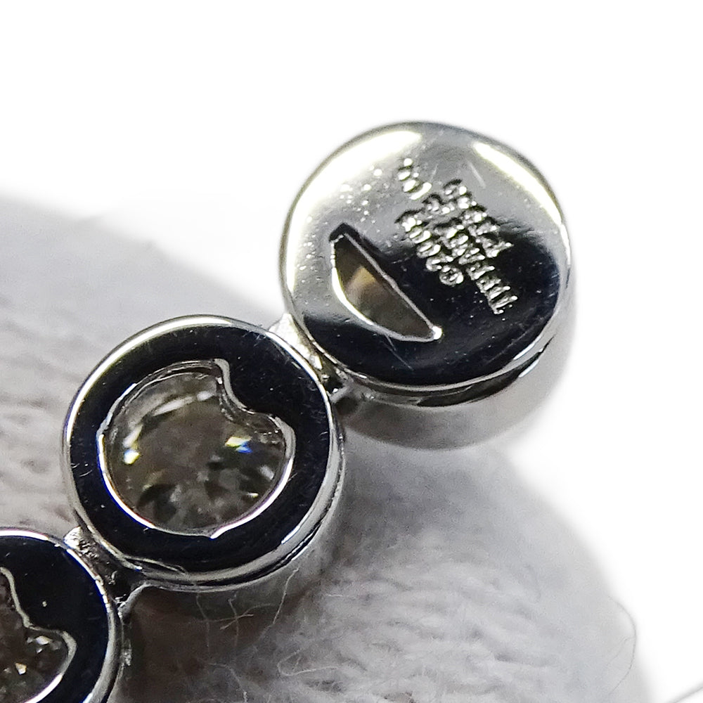TIFFANY&Co. ティファニー ジャズ グラジュエイテッド ドロップ ネックレス PT950 プラチナ ダイヤモンド シルバー レディース 磨き済み 【中古】