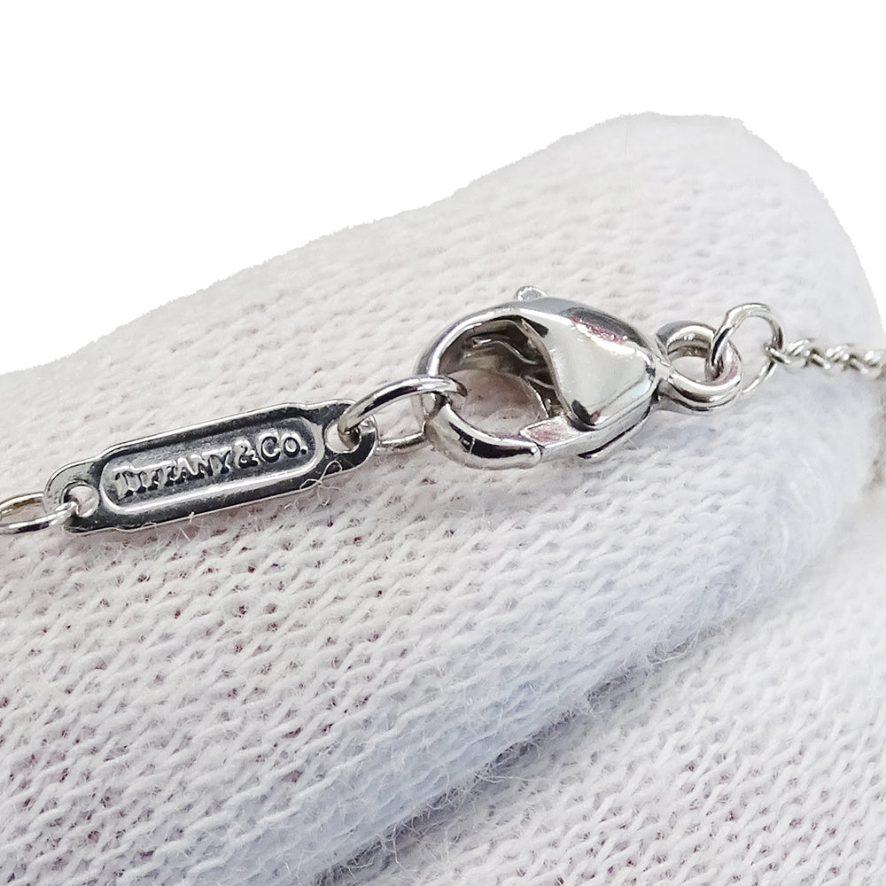 TIFFANY&Co. ティファニー ジャズ グラジュエイテッド ドロップ ネックレス PT950 プラチナ ダイヤモンド シルバー レディース 磨き済み 【中古】