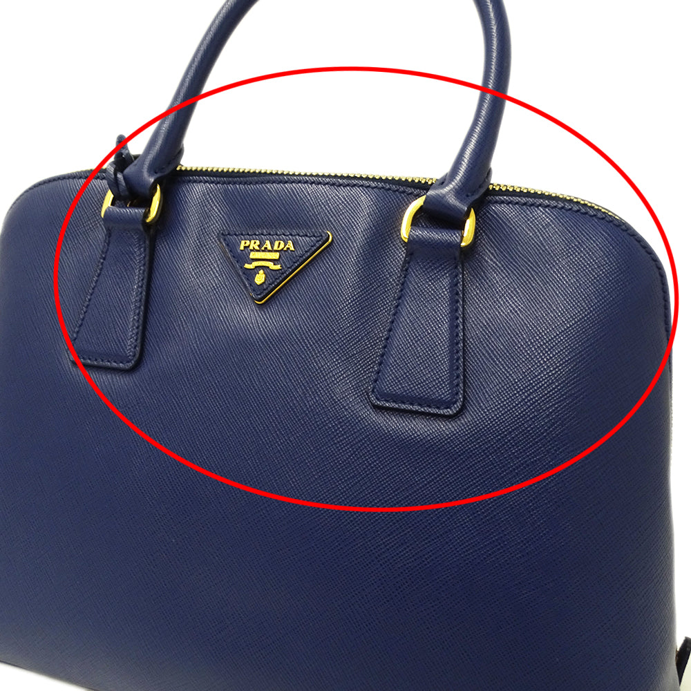 PRADA プラダ 2wayバッグ ブルー BL0837 レディース 【中古】