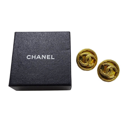 CHANEL シャネル イヤリング ココマーク GP ゴールド レディース 【中古】