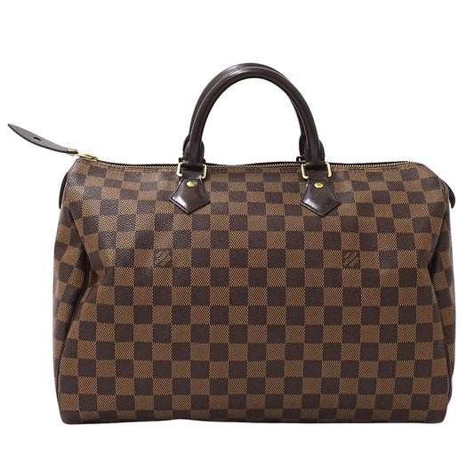 LOUIS VUITTON ルイ・ヴィトン スピーディ 35 ハンドバッグ ダミエ ダミエエベヌ N41523 ダミエキャンバス レディース 【中古】