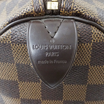LOUIS VUITTON ルイ・ヴィトン スピーディ 35 ハンドバッグ ダミエ ダミエエベヌ N41523 ダミエキャンバス レディース 【中古】