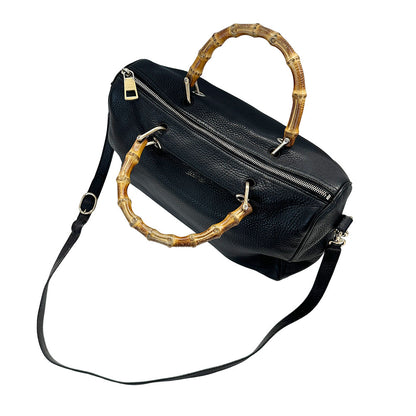 GUCCI グッチ 2wayバッグ バンブー ブラック 353124 レザー レディース メンズ 【中古】