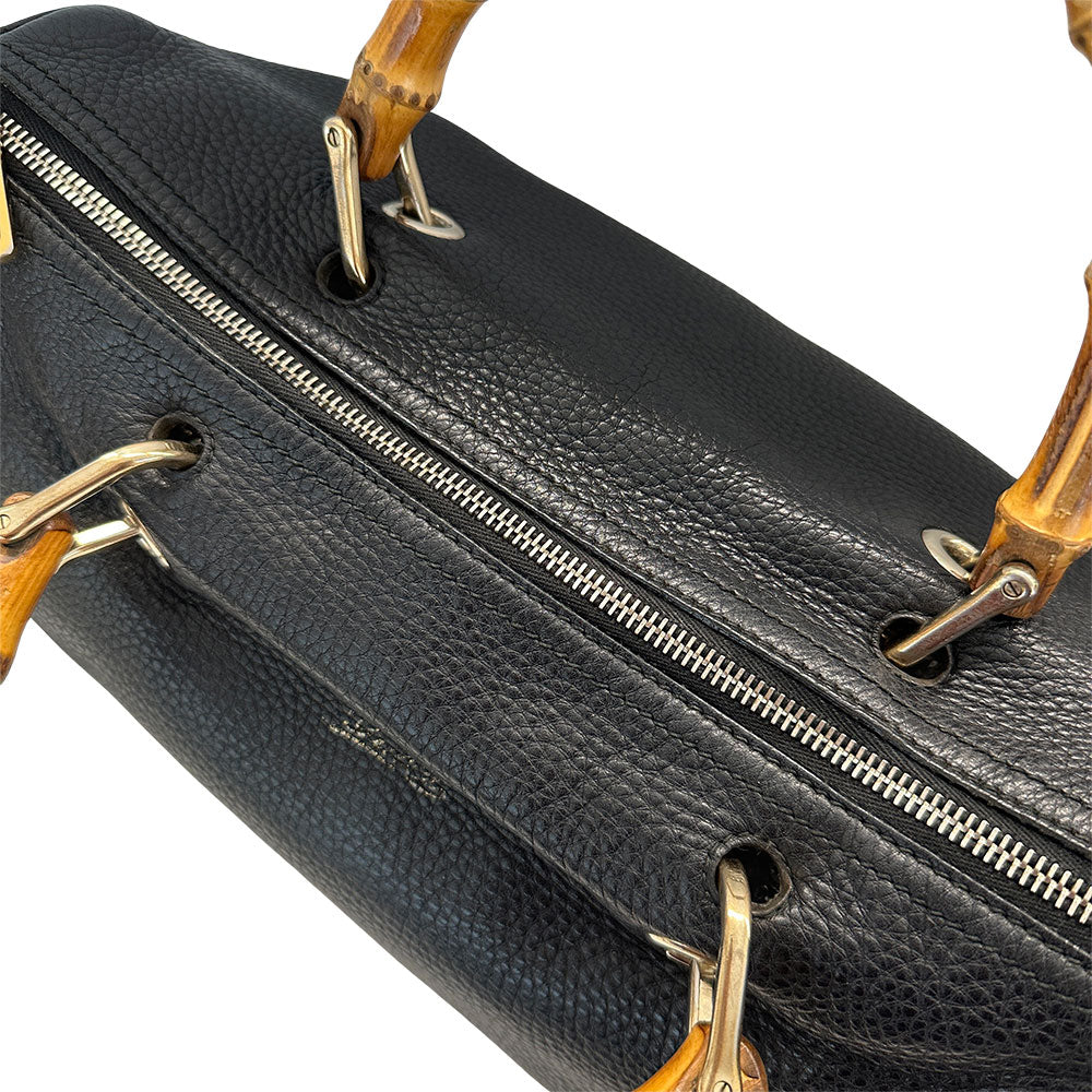 GUCCI グッチ 2wayバッグ バンブー ブラック 353124 レザー レディース メンズ 【中古】