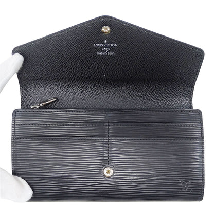 LOUIS VUITTON ルイ・ヴィトン ポルトフォイユ・サラ 長財布 エピ ノワール M60582 エピレザー レディース 【中古】