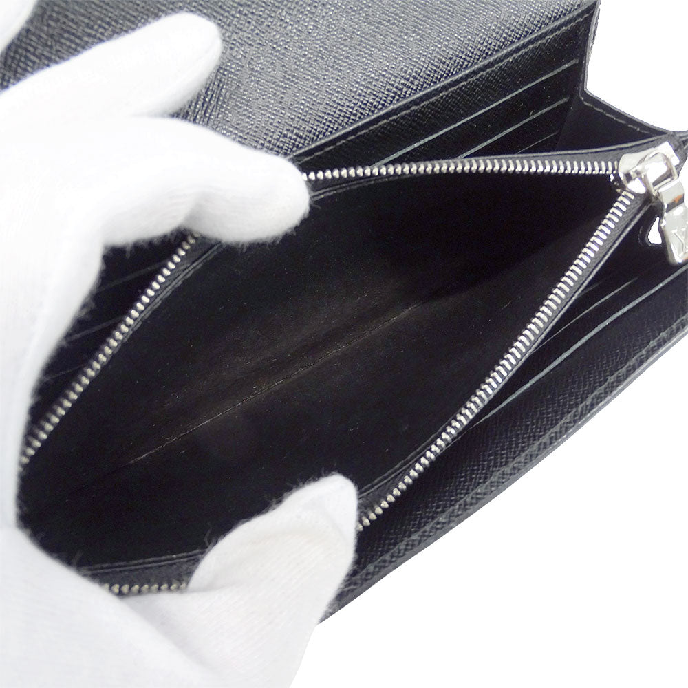 LOUIS VUITTON ルイ・ヴィトン ポルトフォイユ・サラ 長財布 エピ ノワール M60582 エピレザー レディース 【中古】