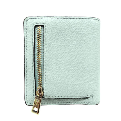 Furla フルラ 二つ折り財布 ミントブルー レザー レディース 【中古】