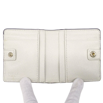 Furla フルラ 二つ折り財布 ミントブルー レザー レディース 【中古】